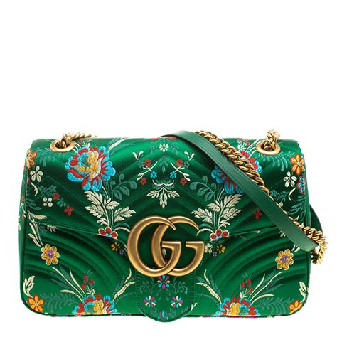 gucci green floral marmont|Gucci Marmont dusty pink.